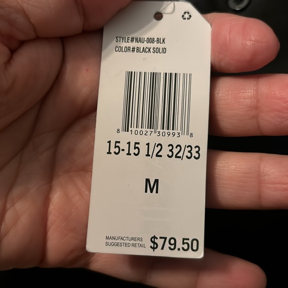 NWT Men’s dress shirt black - Picture 6 of 9